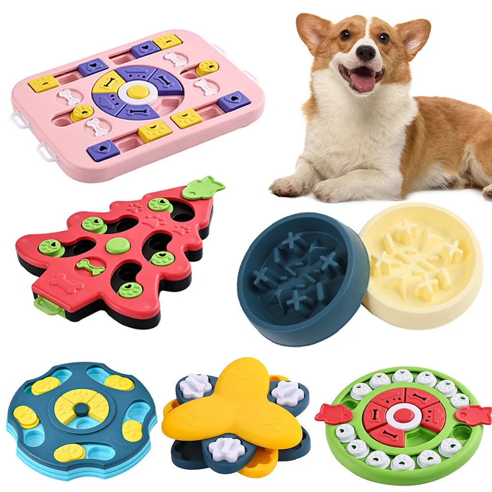 Dog Treat Puzzle Toy - Диспенсер для еды Puppy IQ, медленно