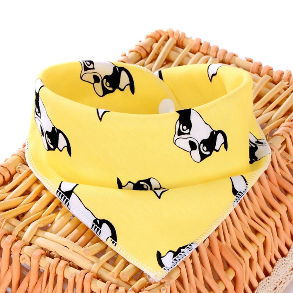 Dog Bandana Scarf - Белая клетчатая повязка на голову для