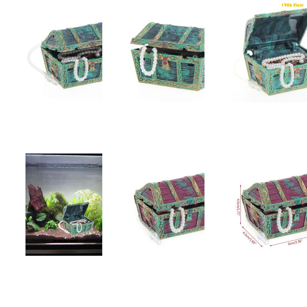 Pet X Supplies & Tack Photos - U1JB Аквариумный сундук с сокровищами, украшения,