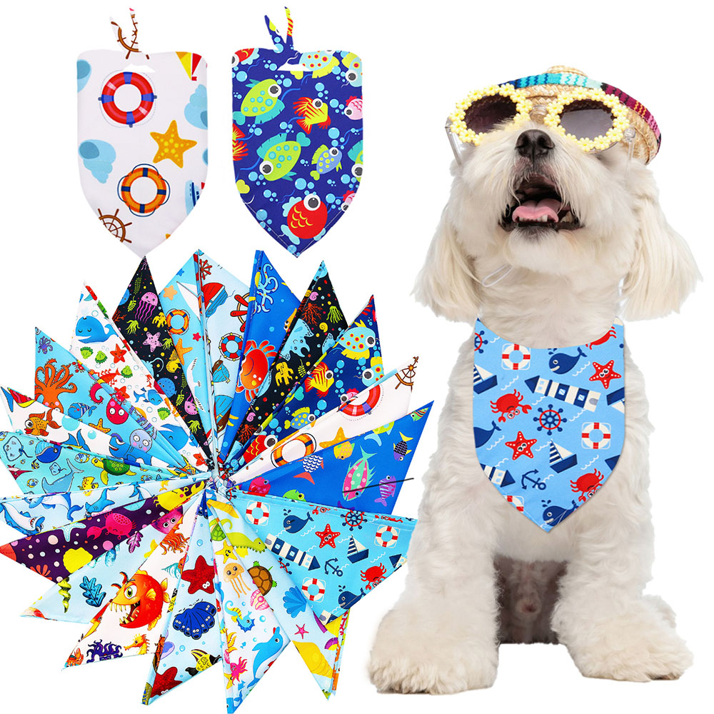 Dog Bandana Scarf - 50 шт., бандана для собак, модные