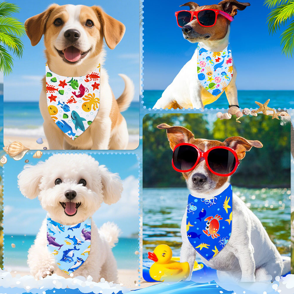 50 шт., бандана для собак, мод – обзор и цена Dog Bandana Scarf